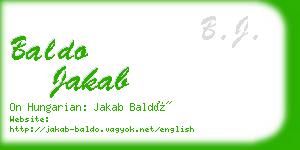 baldo jakab business card